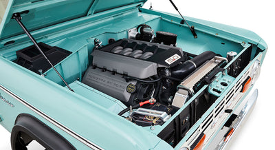 Classic Ford Bronco engine bay