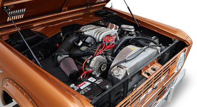 Classic Ford Bronco engine bay