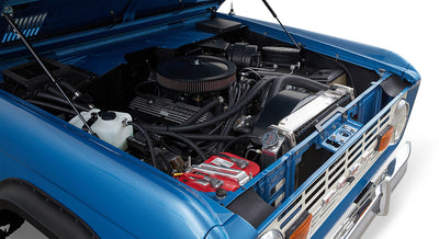 Classic Ford Bronco engine bay