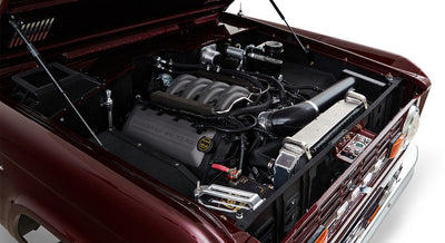 Classic Ford Bronco engine bay