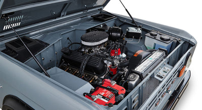 Classic Ford Bronco engine bay