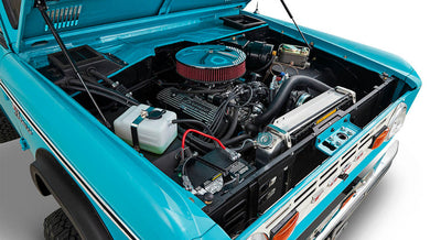 Classic Ford Bronco engine bay