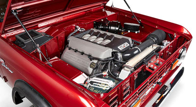 Classic Ford Bronco engine bay