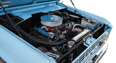 Classic Ford Bronco engine bay