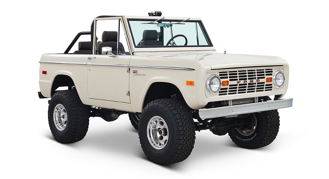 Classic Ford Bronco front passenger-side view