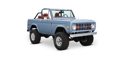 Classic Ford Bronco front passenger-side view