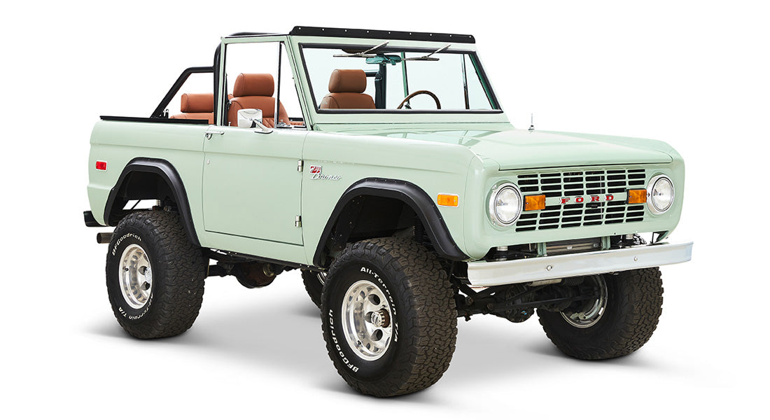 Classic Ford Bronco front passenger-side view