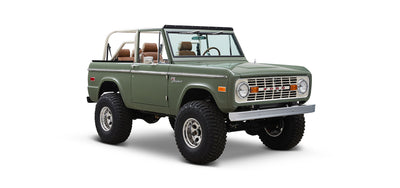 Classic Ford Bronco front passenger-side view