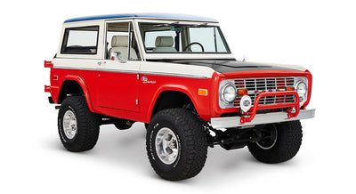 Classic Ford Bronco front passenger-side view