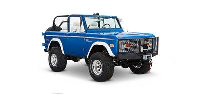 Classic Ford Bronco front passenger-side view