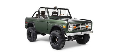 Classic Ford Bronco front passenger-side view