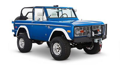 Classic Ford Bronco front passenger-side view