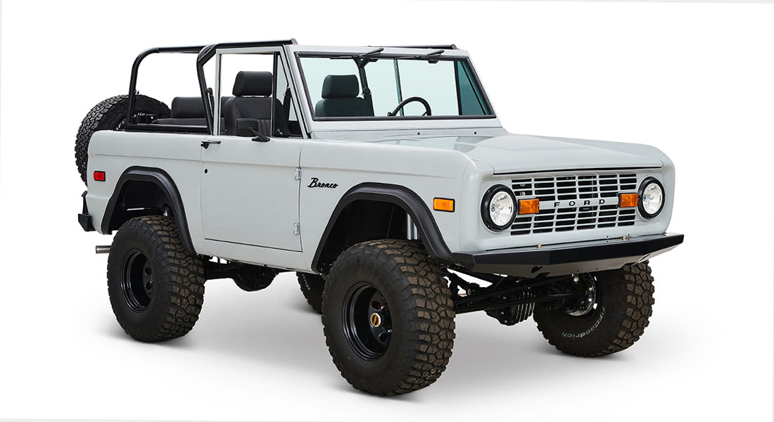 Classic Ford Bronco front passenger-side view