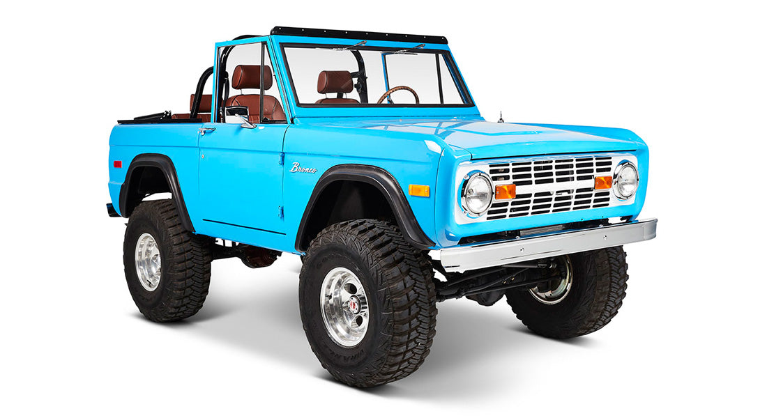 Classic Ford Bronco front passenger-side view