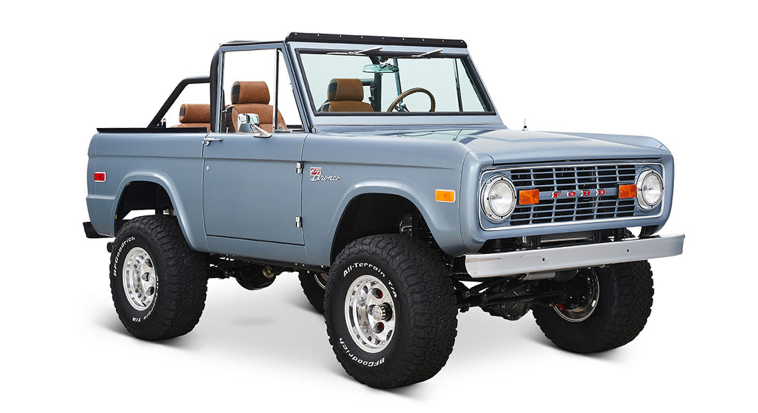 Classic Ford Bronco front passenger-side view
