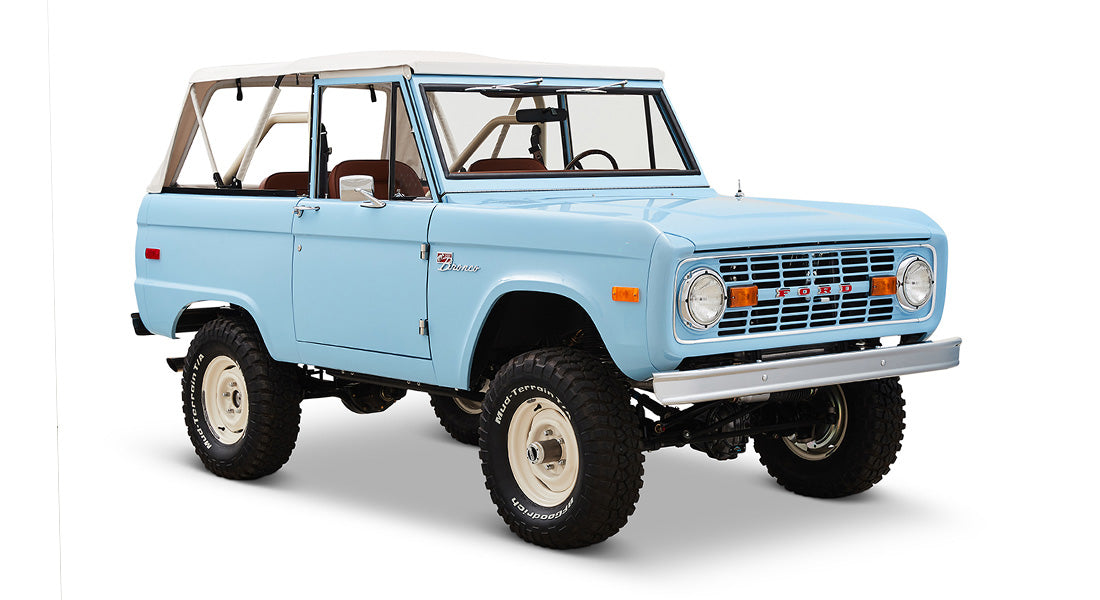 Classic Ford Bronco front passenger-side view