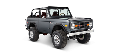 Classic Ford Bronco front passenger-side view