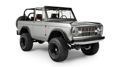 Classic Ford Bronco front passenger-side view