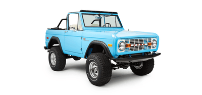 Classic Ford Bronco front passenger-side view