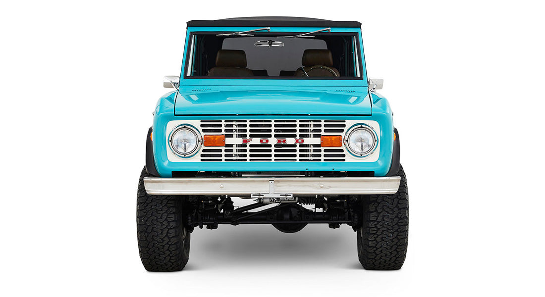 Classic Ford Bronco front passenger-side view