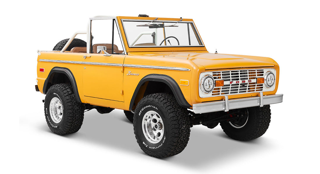 Classic Ford Bronco front passenger-side view