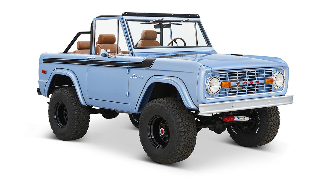 Classic Ford Bronco front passenger-side view