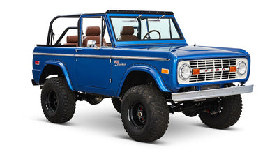 Classic Ford Bronco front passenger-side view