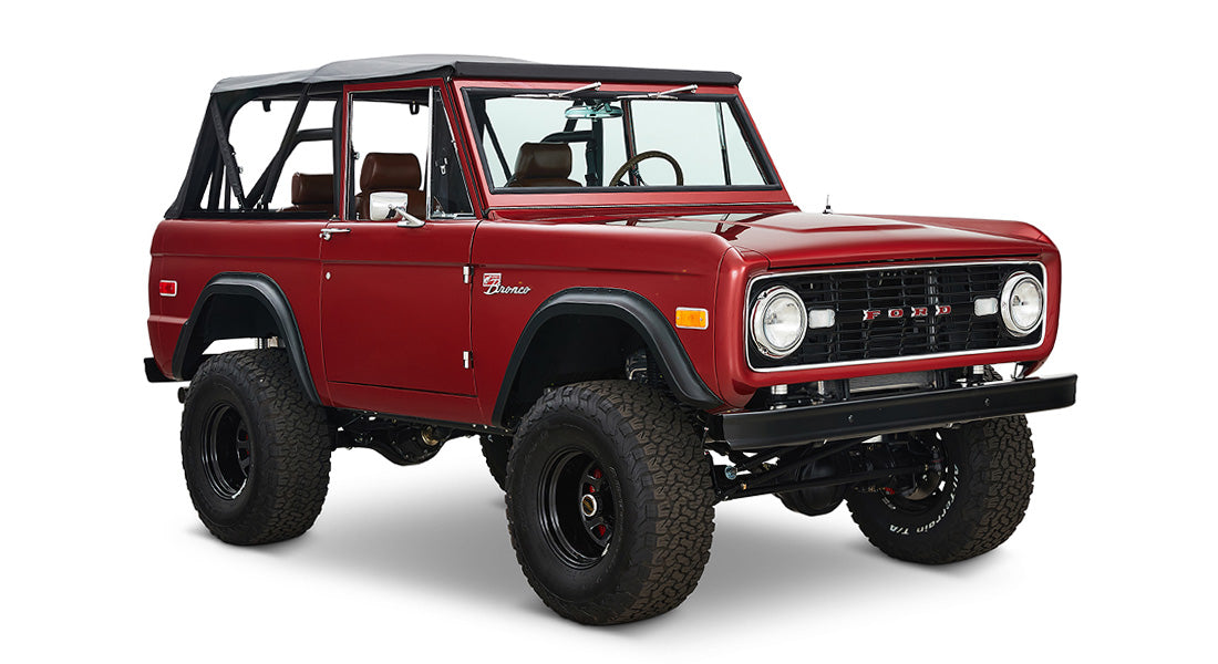 Classic Ford Bronco front passenger-side view