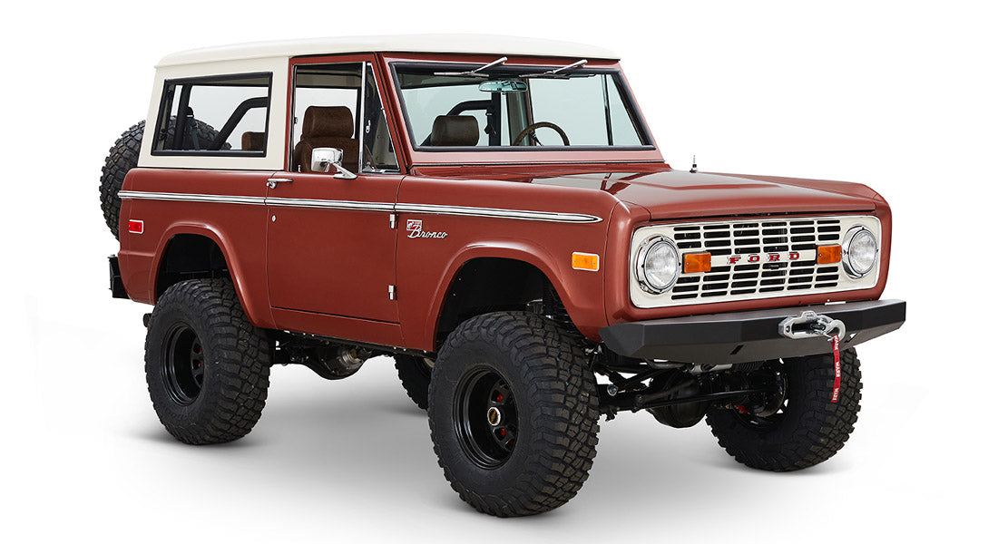 Classic Ford Bronco front passenger-side view