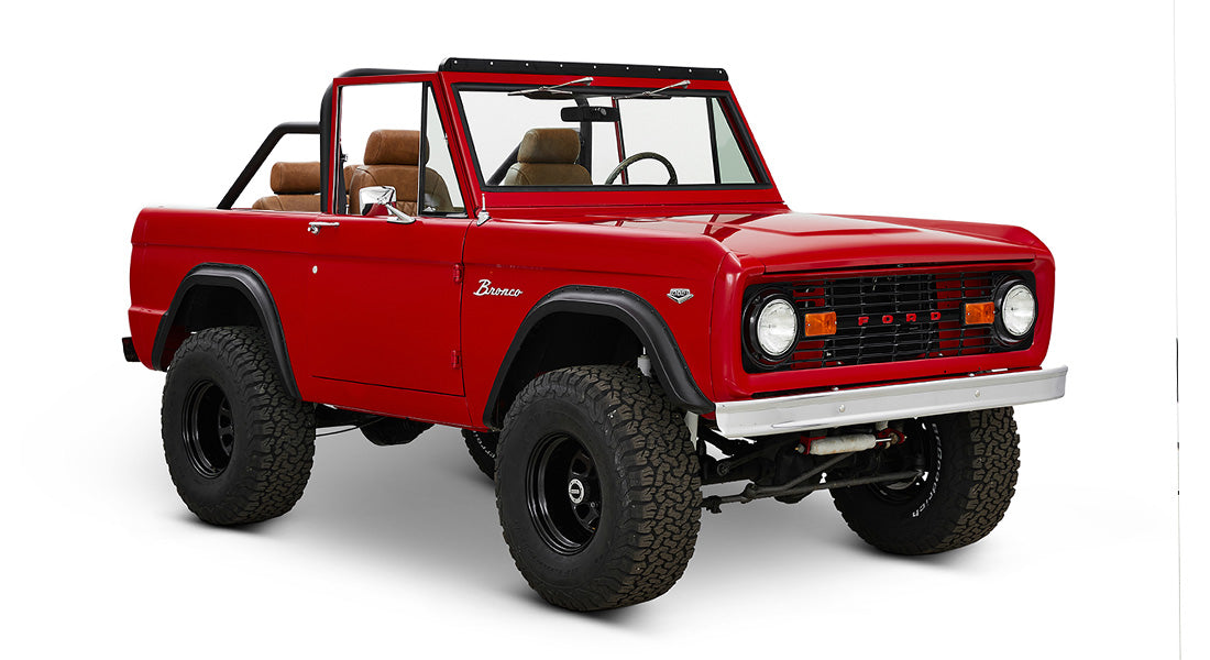 Classic Ford Bronco front passenger-side view
