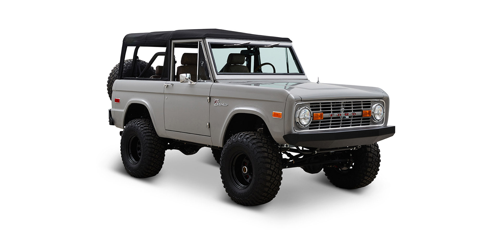 Classic Ford Bronco front passenger-side view