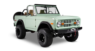 Classic Ford Bronco front passenger-side view