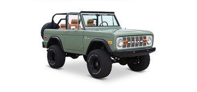 Classic Ford Bronco front passenger-side view