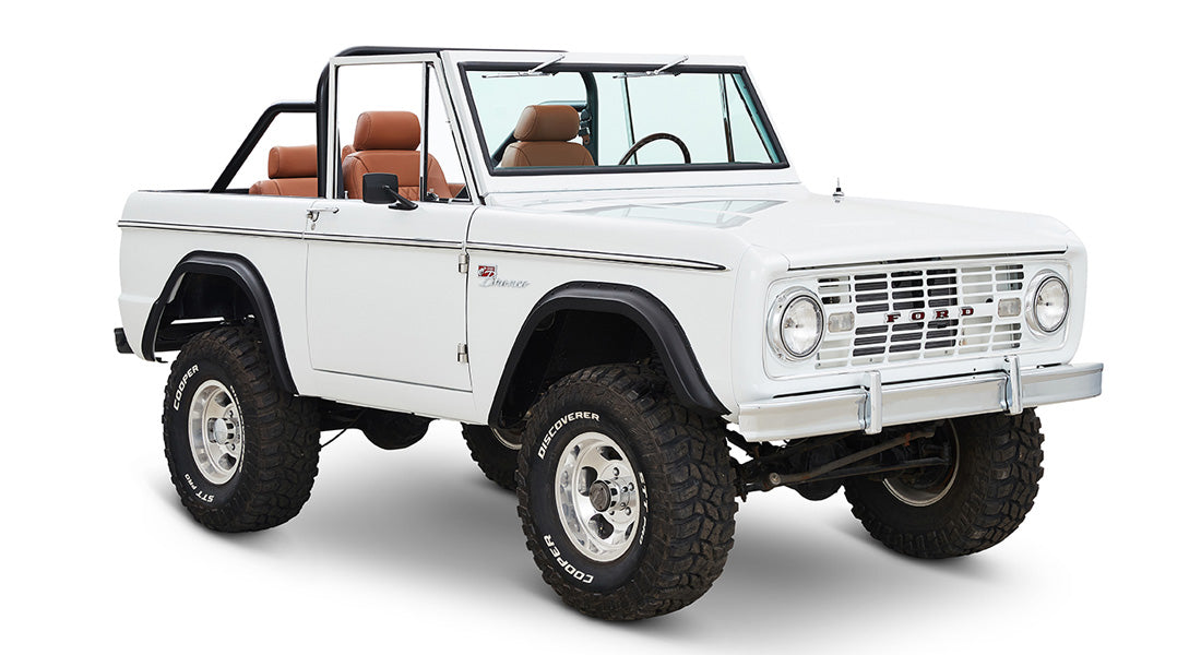 Classic Ford Bronco front passenger-side view
