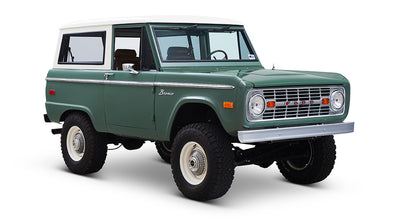 Classic Ford Bronco front passenger-side view