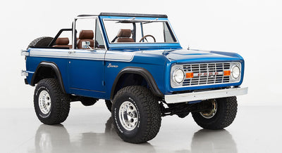 Classic Ford Bronco front passenger-side view