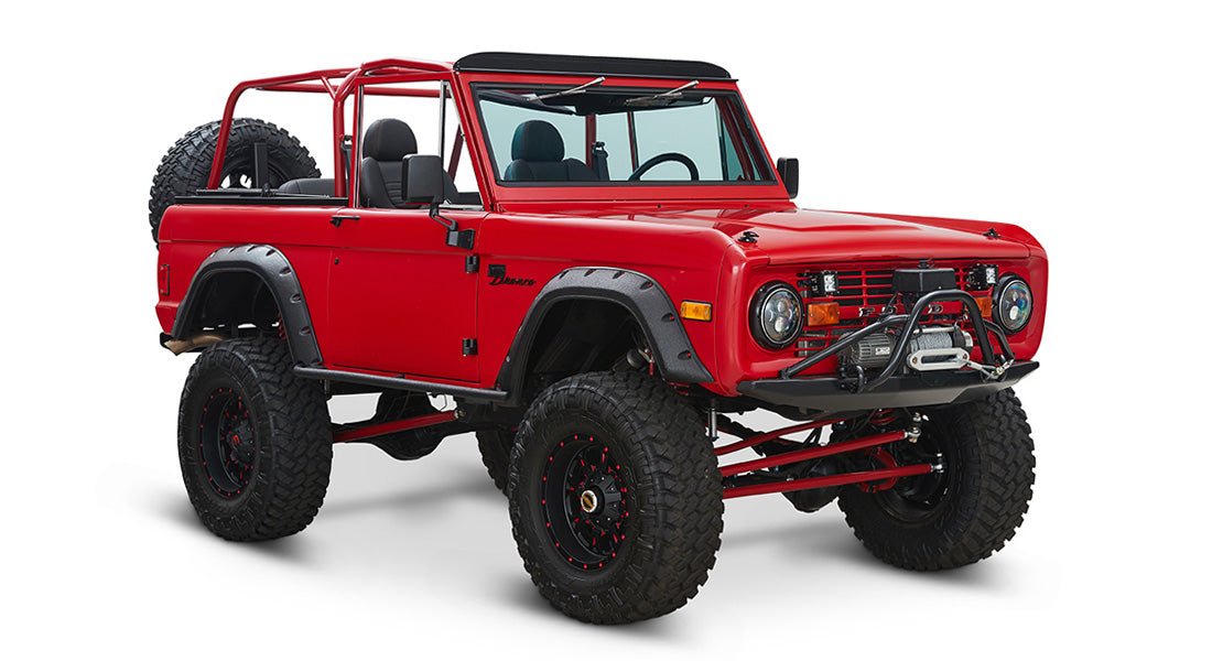 Classic Ford Bronco front passenger-side view