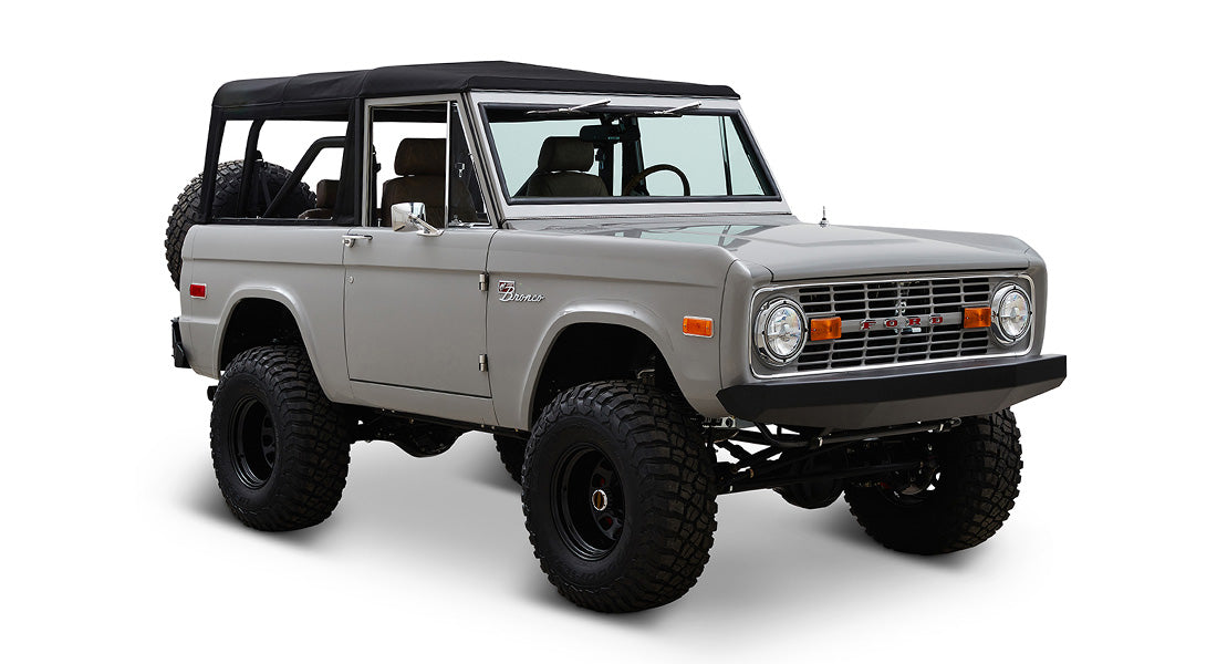 Classic Ford Bronco front passenger-side view