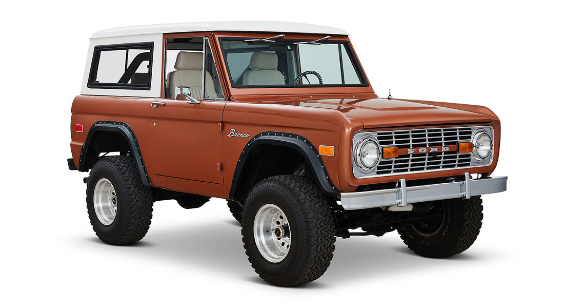 Classic Ford Bronco front passenger-side view