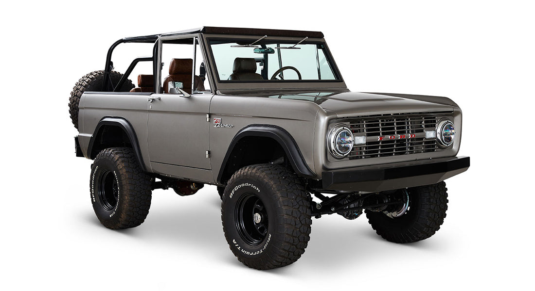 Classic Ford Bronco front passenger-side view