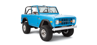 Classic Ford Bronco front passenger-side view