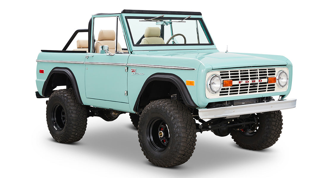 Classic Ford Bronco front passenger-side view