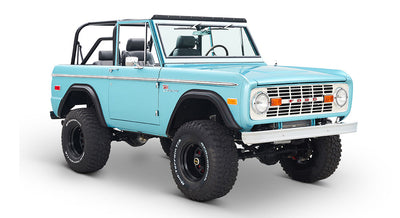 Classic Ford Bronco front passenger-side view