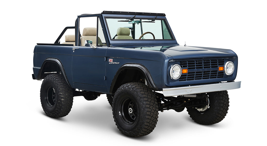 Classic Ford Bronco front passenger-side view