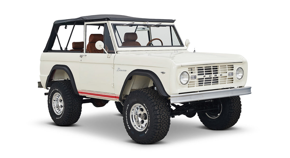 Classic Ford Bronco front passenger-side view