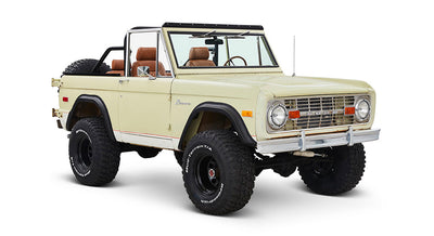 Classic Ford Bronco front passenger-side view