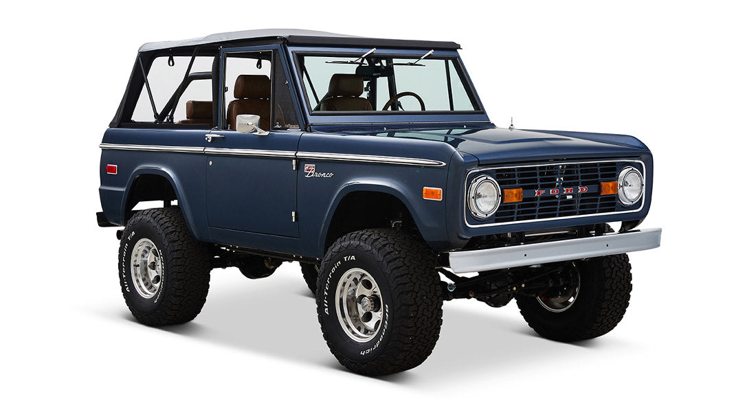 Classic Ford Bronco front passenger-side view