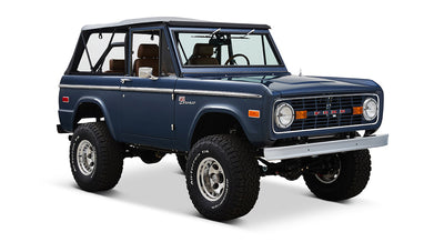 Classic Ford Bronco front passenger-side view