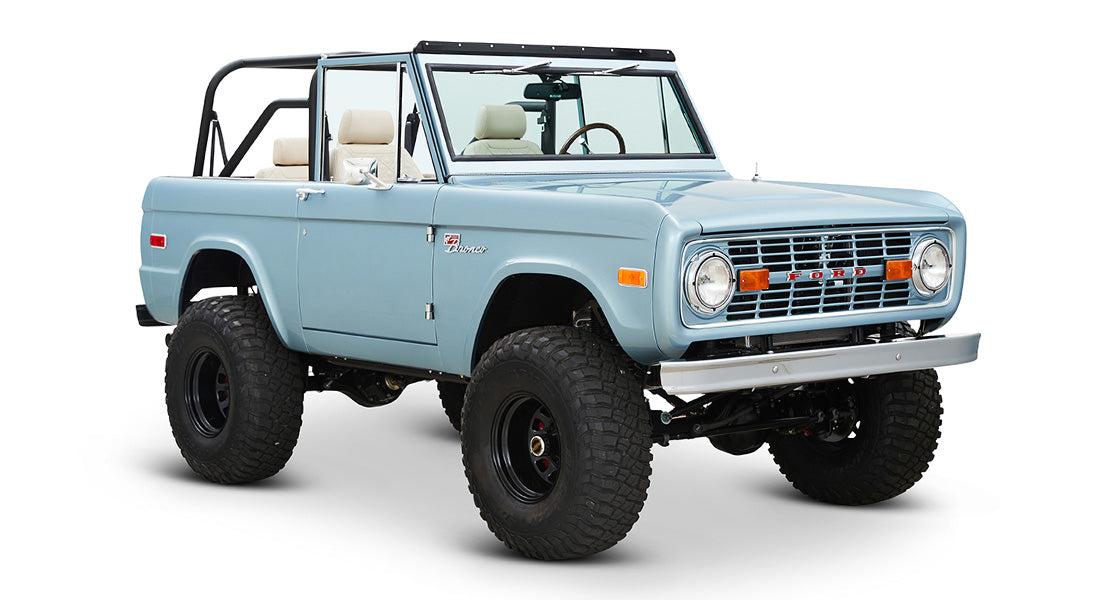 Classic Ford Bronco front passenger-side view