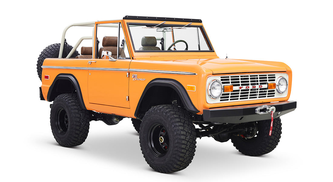 Classic Ford Bronco front passenger-side view